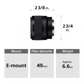 Objetivo Sony FE 50 mm F1.8